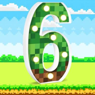 Imagem de Decorações de aniversário do jogo Light-Up Number AXBMM 8.5 Pixel