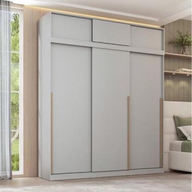 Imagem de Guarda-roupa Modular 2 Peças 6 Portas de Correr Jade CabeCasa MadeiraO