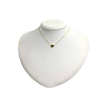 Imagem de Colar Coração Delicado Super Lindo Folheado A Ouro 18k - Milena Joias