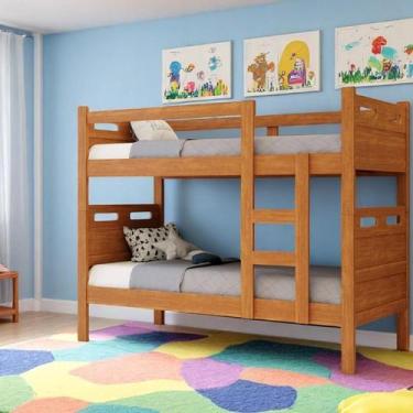 Imagem de Beliche Jaspe com 2 colchões - Conforto e Estrutura Reforçada - FÊNIX,