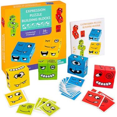 Imagem de Rubik's Cube Expression Puzzle em madeira ecológica - Lightbek Officia