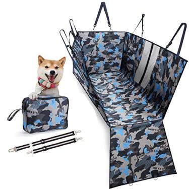 Imagem de LUYILA Capa de assento de cachorro capa de assento de carro para animais de estimação 100% à prova d'água, rede de assento de animal de estimação, durável, à prova de arranhões, antiderrapante, para