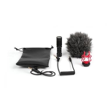 Imagem de Kit C/ Microfone Direcional (shotgun) p/ Smartphone,C/dead Cat,Bag,Ara