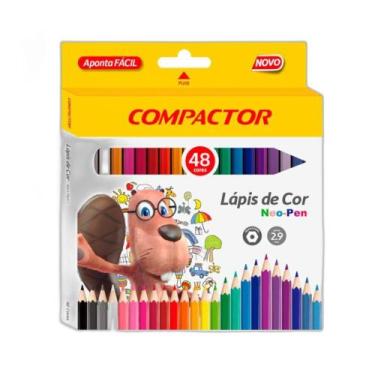 Imagem de Lápis De Cor Compactor Neo-Pen 48 Cores, Cor