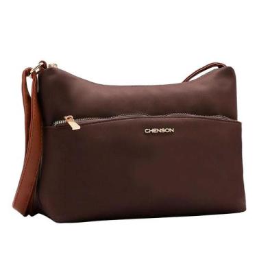 Imagem de Bolsa Transversal Feminina Chenson 3184590, UNICO, Marrom