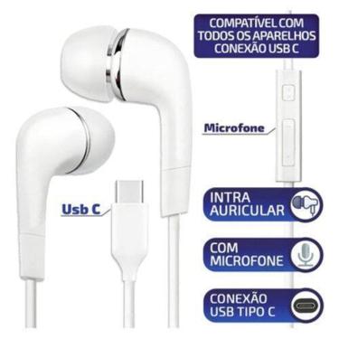 Imagem de Fone De Ouvido Tipo C Com Microfone S20 Fe S21 Plus S21 S22