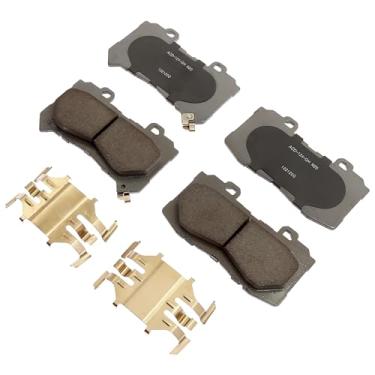 Imagem de ACDelco Advantage 14D1802CHF1 Kit de pastilhas de freio a disco frontal de cerâmica com molas