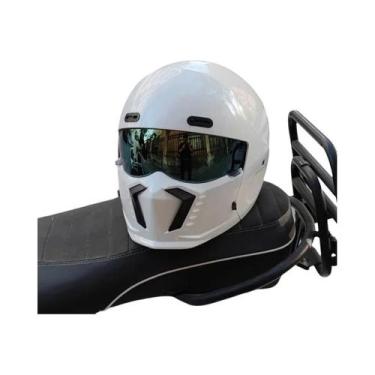 Imagem de Capacete De Motocicleta Retro Unissex Com Design Scorpion Compatível C