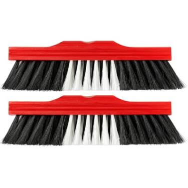 Imagem de 2 Vassouras de Pelo Sintético 30cm Pequena Base Madeira Piso Liso Limpeza Doméstica Eficiente Prática Cerdas Macias Compacta Leve Durável Ideal Para Casa Escritório Quartos e Áreas Internas Sem Cabo