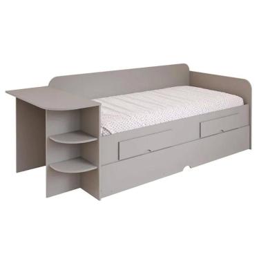 Imagem de Sofá Cama Solteiro Helena C- 2 Gavetas E Auxiliar Fendi Cimol - Permóbili