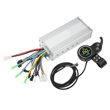 Imagem de VGEBY Kit de controle de motor de scooter elétrico, kit de painel de controle de bicicleta elétrica 48 V 60 V 1000 W com painel LCD colorido redondo Kit de conversão de acelerador de bicicleta