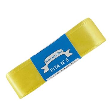 Imagem de TRADER, Fita De Cetim Trader 22mm N°5 Com 10 Metros, Amarelo