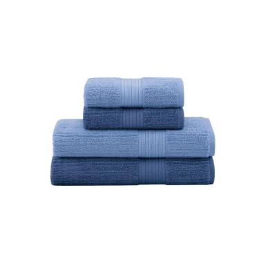 Imagem de Jogo De Toalhas Buddemeyer Penteado Canelado Banho 4 Peças