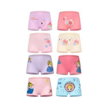 Imagem de Calcinhas De Algodão Para Meninas Com Estampa De Unicórnio, Pacote Com