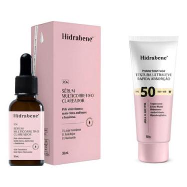 Imagem de Kit Sérum Multicorretivo + Protetor Fps 50 30ml  Hidrabene