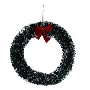 Imagem de Kit 5 Guirlanda De Natal Enfeite Pendurar Porta Nevada 30cm - Targueri