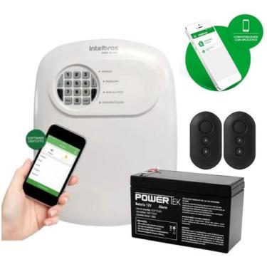 Imagem de Kit Central De Alarme Anm 24 Net Com Bateria E 2 Controles - INTELBRAS