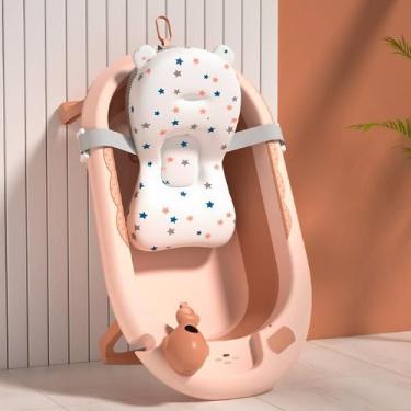 Imagem de Banheira Infantil Dobrável Com Caminha Para Banho Neném Baby - Tibaby,