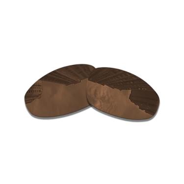 Imagem de Lentes de substituição para óculos de sol Oakley Juliet/polarizadas de 1,5 mm/fácil de instalar (marrom)