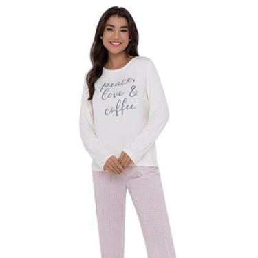 Imagem de Pijama Feminino Longo Pellin 210130 Peace Estampado-Unissex