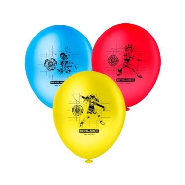 Imagem de Balão BeyBlade X N9 C/25un Festa Anime Decoração Aniversario