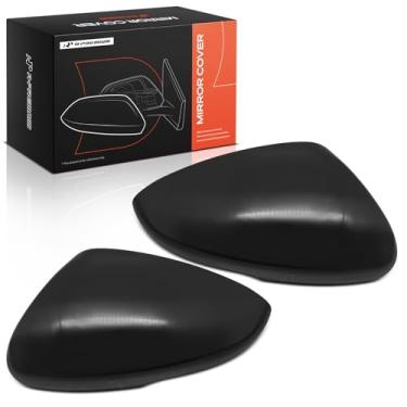 Imagem de A-Premium 2 peças de tampas de espelho retrovisor do lado do motorista e do passageiro - compatível com Honda Accord 2018-2024 - preto liso, com furo de seta