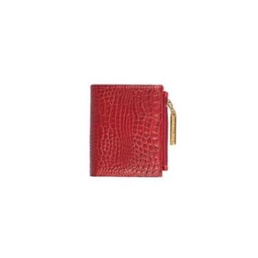 Imagem de Carteira pequena feminina de couro croco Lilian-Feminino