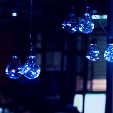 Imagem de Fio De Fada Com 10 Lampadas De Led Pisca Usb E Pilha Cores Branco Quente