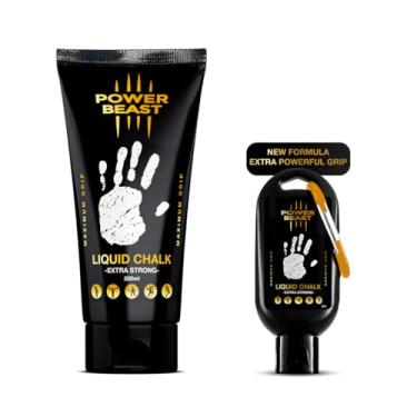 Imagem de Power Beast Magnésio líquido, halk líquido, giz líquido, sem mais suor, aderência extrema para Crossfit, Calisténia, Gym, Halterofilia, Padel, escalada, Poledance, 50 ml extra.