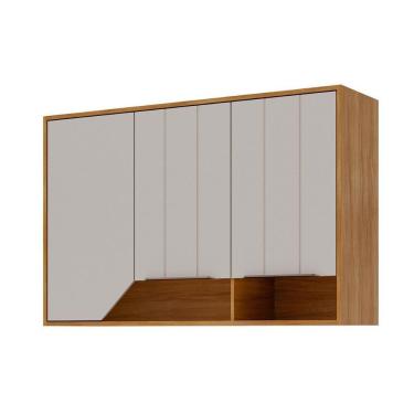 Imagem de Armário Aéreo P- Cozinha Celeste C- 2 Portas 120cm Cinamomo-off White - Mgm