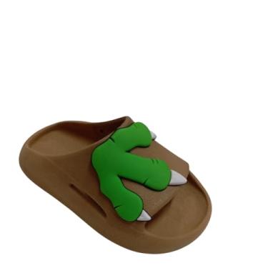 Imagem de Chinelo Nuvem Dino Pata Infantil Dinossauro Confortável (Capuccino, Normal, BR, Criança de 4 a 8 anos, Faixa Numérico, 25, 26)