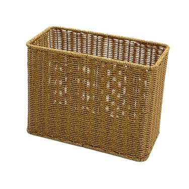 Imagem de WeiLaiKeQi Cesto de vime para guardar brinquedos, organizador de objetos diversos, recipiente para utensílios domésticos.