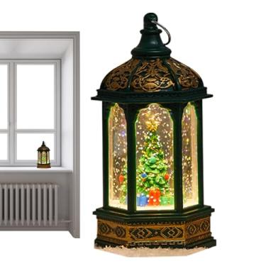 Imagem de Rrlihjgu Globos de Neve - Lanterna com Água e Glitter - Decoração com Luz para Casa Decoração de Escritório Reuniões de Festas e Feriados