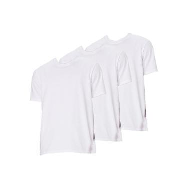 Imagem de Kit com 3 Camisetas Masculina Hering 227 Azul Marinho-Masculino