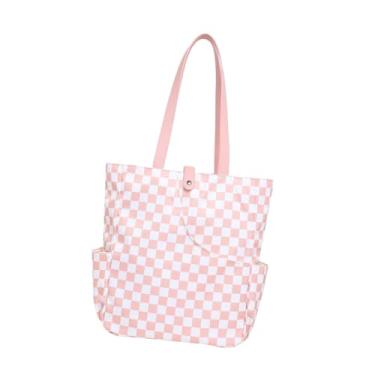 Imagem de kowaku Bolsa para raquete de pickleball com alça de transporte e bolsos. Bolsa multifuncional para tênis e badminton, Rosa