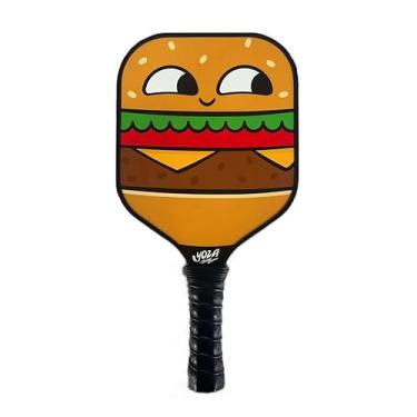 Imagem de Raquete infantil de pickleball – Raquete de pickleball de hambúrguer, leve, fibra de vidro, melhor controle, raquete para iniciantes, presente perfeito para crianças de 4 a 12 anos, Yoza