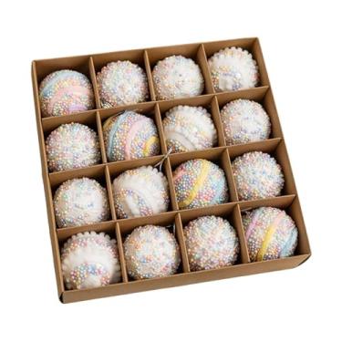 Imagem de MotiveTech Enfeite de Natal para pendurar na árvore, ornamento natalino multiuso para decoração de festas em hotéis, shoppings e outros locais de consumo, Bolas de Natal (16