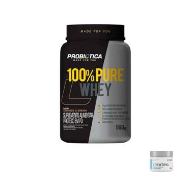 Imagem de Kit Whey 100% Pure 900g Cookies and Cream + Creatina Monohidratada DUX 100g