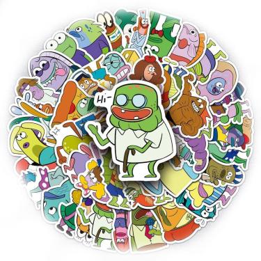 Imagem de Adesivos, anchovas, vinil impermeável, anime, 51 unidades