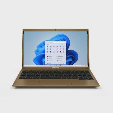 Imagem de Notebook Positivo Motion C4120F Intel Celeron Dual-Core 4GB ram 120GB ssd Windows 11 Home 14 - Dourado - Inclui Microsoft 365*