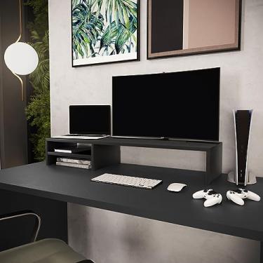 Imagem de Suporte Para Monitor Stand Home Office Lap 90 cm L03 Preto - Lyam