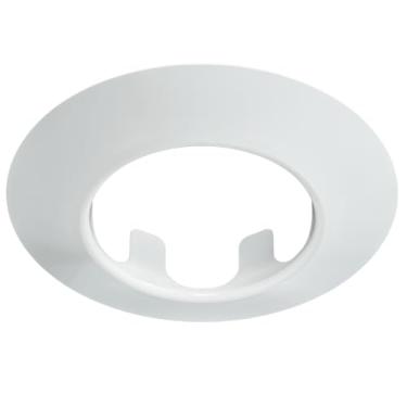 Imagem de Saia de escudo Fire Sprinkler, saia curta com pingente de escudo branca TAPER, funciona com copo estilo padrão 401, copo curto e copo de 2 peças retrofit, saia para irrigação de fogo - pacote com 4