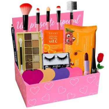 Imagem de Kit De Maquiagem Profissional Exclusivo Dia Das Mães Mamãe - Sagaro
