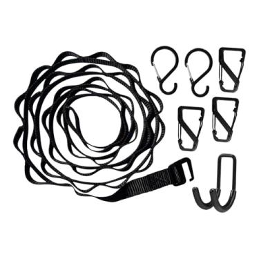 Imagem de harayaa Suporte para equipamentos de escalada em árvore com ganchos removíveis externos. Substitui o suporte de equipamentos para mochila de escalada, Preto