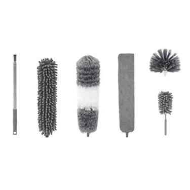 Imagem de Kit de Pano Limpeza Microfibra 4PCS 6PCS com Ferramentas Extensíveis Laváveis Flexíveis Reutilizáveis Leves para Móveis