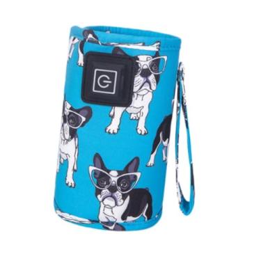 Imagem de YIJU Aquecedor de mamadeiras, mantém a mamadeira aquecida, bolsa térmica prática para aquecer leite materno, ideal para passeios, compras, casa e, Azul