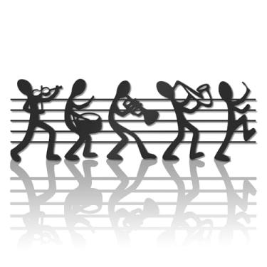 Imagem de KOYILTD Incríveis presentes de banda marcial e decoração de parede de música - esculturas de parede requintadas com notas musicais - Estética decoração de Roma para estúdio, quarto, galeria, bar