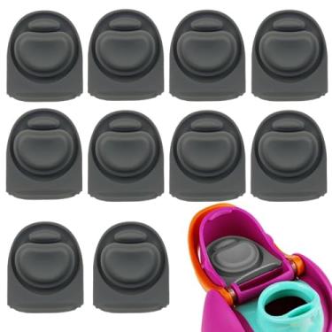 Imagem de Seimneire Tampa de reposição de 10 peças, tampa de borracha Silicagel livre de BPA para Owala 19/24/25/32/1,134 g Acessórios de vedação de vedação de tampa à prova de vazamento (cinza)