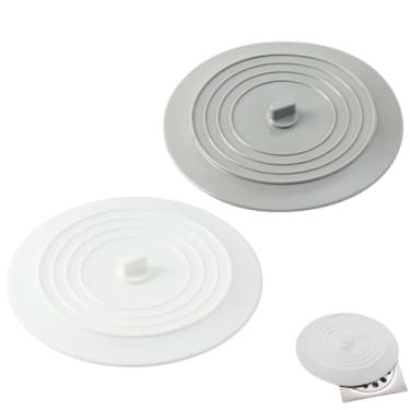 Imagem de Pacote com 2 tampas de drenagem de sucção plana, tamanho de 15 cm para pias e banheiras