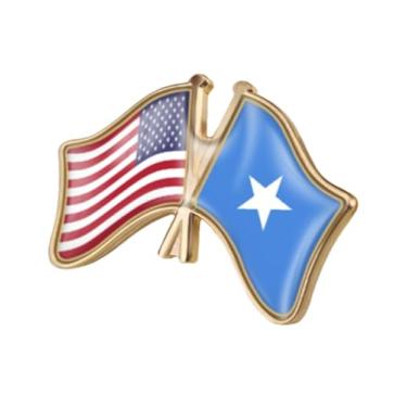 Imagem de QTAOEIONG Bandeiras dos Estados Unidos, EUA, América, EUA e muitos outros países, broche de liga de amizade com cruz, 1.3x0.9inch/32x23mm, Metal, Sem Pedra Preciosa